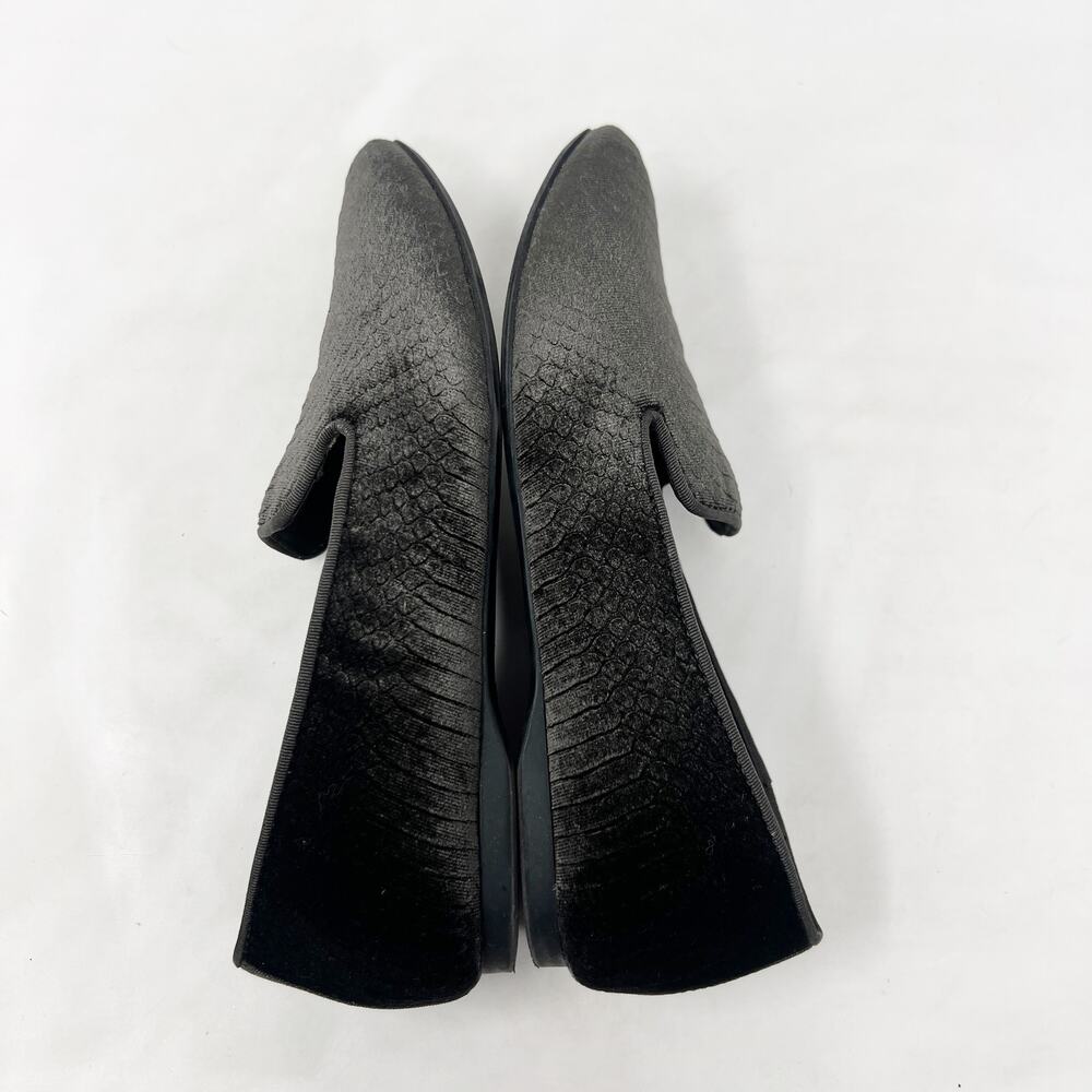 [Birdies] Starling Charcoal Gray Python Print Vel… - image 6